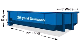 Home 12 20 yard dumpster
