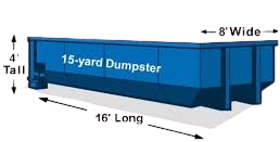 Home 11 15 yard dumpster